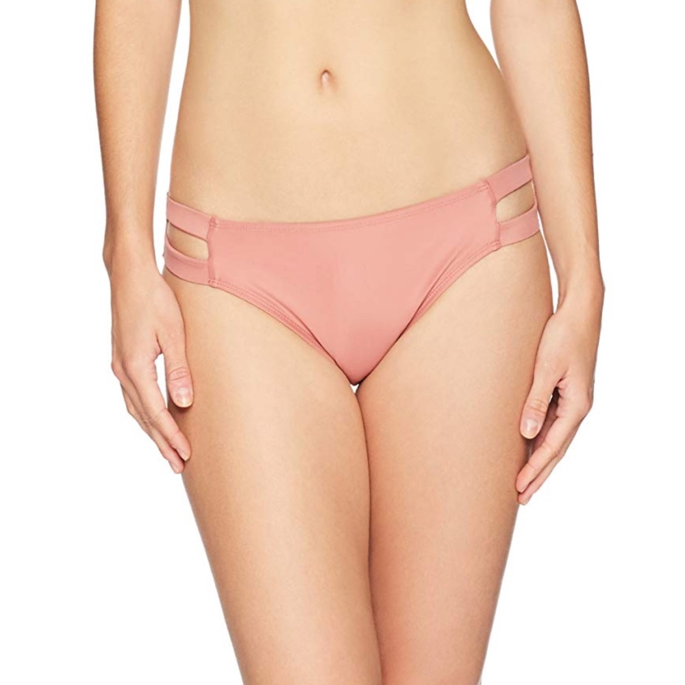 Blush Double Strap Hipster Bikini Bottom Sz XL NWT